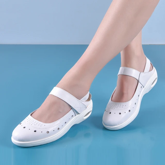 2018 Nurse Soft Work Shoes Female Cushion Soles Flat Sandals Summer ...