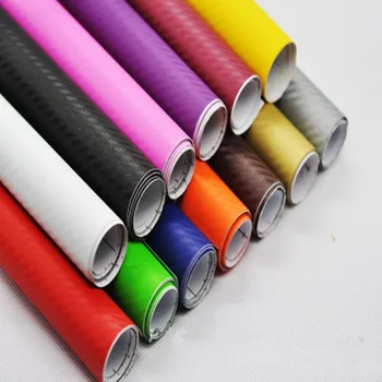 

152x60CM 3D Carbon Fiber Vinyl Car Wrap Sheet Roll Film Motorcycle Car Body Rear Mirror Stickers Decals Car-styling Accessories