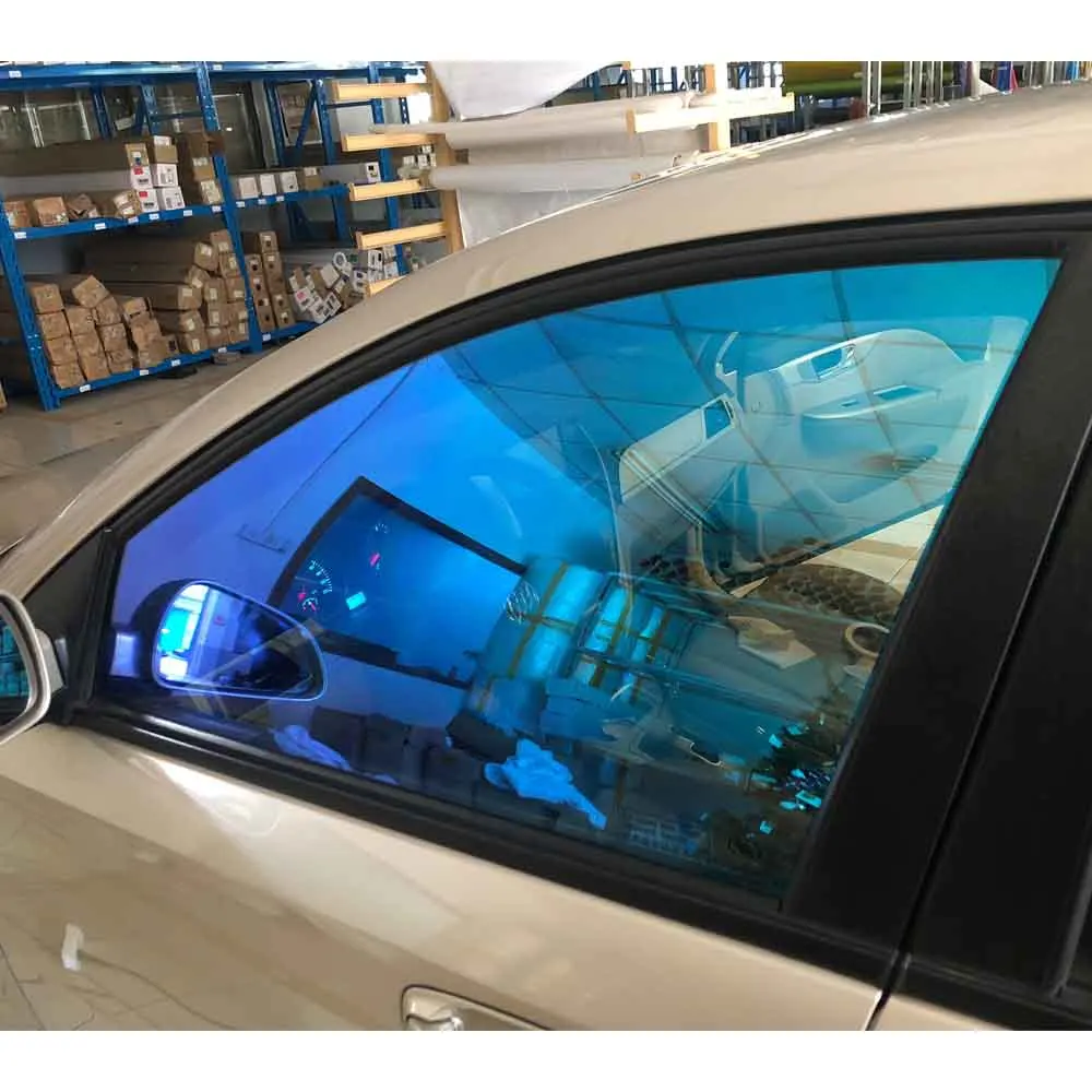 

SUNICE Chameleon Window Tint VLT55% Car Side Back Windshield UV Proof Sticker Decals Car Building Decor 1.52x6m/60"x236
