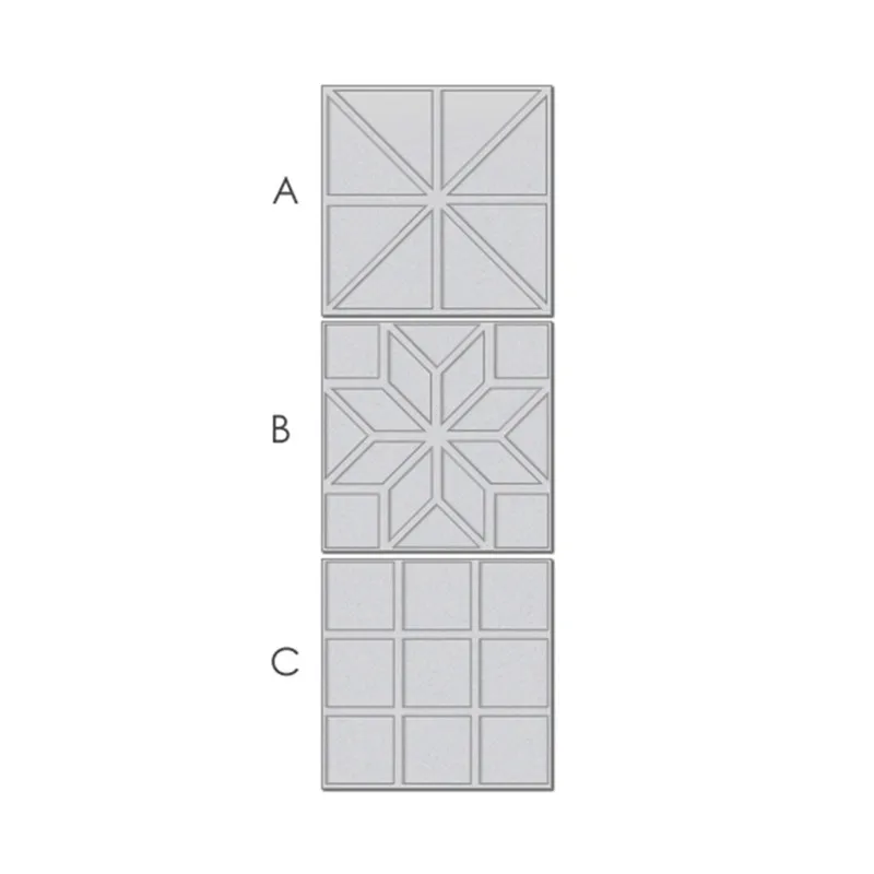 

Naifumodo Quilt Cut Die Frame Metal Cutting Dies for Card Making Scrapbooking Album Decor Paper Craft Stencil New Dies for 2019
