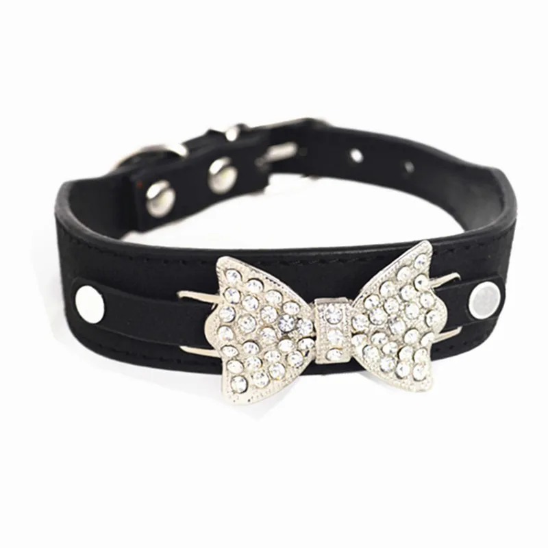 PipiFren Black Cats Collars Accessories Rhinestone Leash Necklace Kitten Pet Supplies Dog Collar katten halsband kedi PipiFren Black Cats Collars Accessories Rhinestone Leash Necklace Kitten Pet Supplies Dog Collar katten halsband kedi