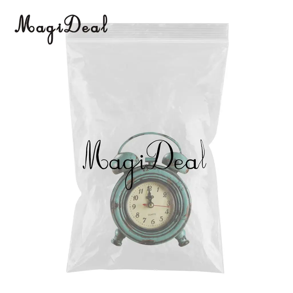 Mute Silent Retro Decorative Round Metal Dial Wall Clock Home Decoration Desk Clock