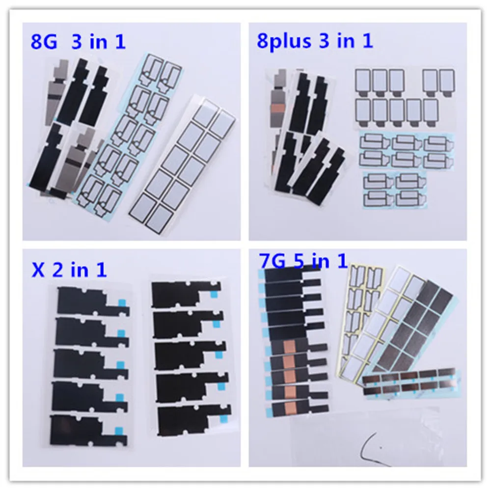 

10set/Lot Motherboard Heat Sink Sticker for iPhone X XR XS Max XR 6 6s 7 8 plus 7G 8G Heat Dissipation Adhesive Replacement