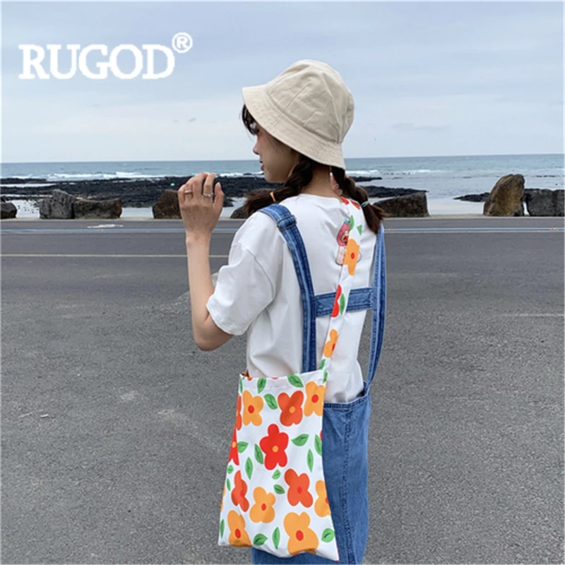 Женское платье макси RUGOD длинное джинсовое на тонких бретельках с вышитыми