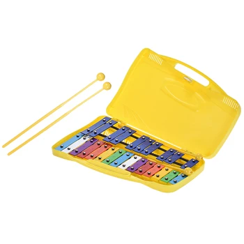 

Colorful 25 Notes Glockenspiel Xylophone Percussion Rhythm Educational Instrument Musical Toy Handheld Case for Baby Kids