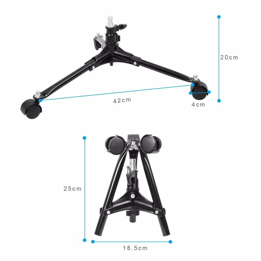Meking 8 дюймовая подставка для освещения колеса низкий напольный роликовый