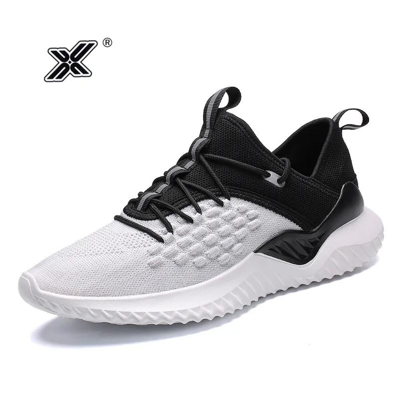

2019 X brand new fashion walking casual men shoes Sneakers outdoor all seasons weaving black white men shoes sapatos masculino