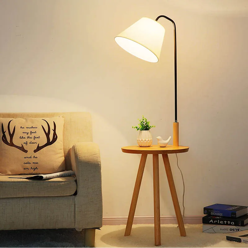 standard lamp with table