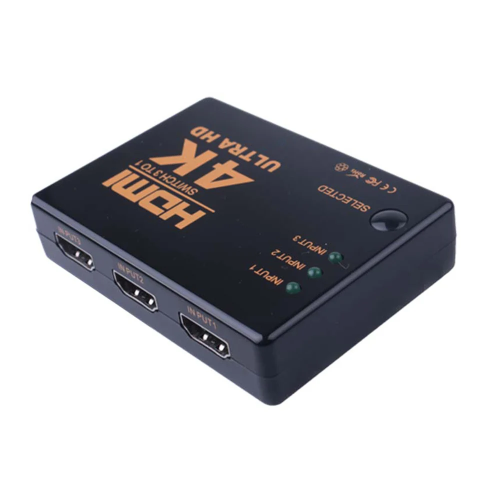 HDMI переключатель 4K * 2K видео сплиттер 3 входа 1 выходной порт концентратор для DVD HDTV