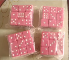 16MM corner pink dice (9 tablets) Gifts, gifts, collectibles, toy accessories