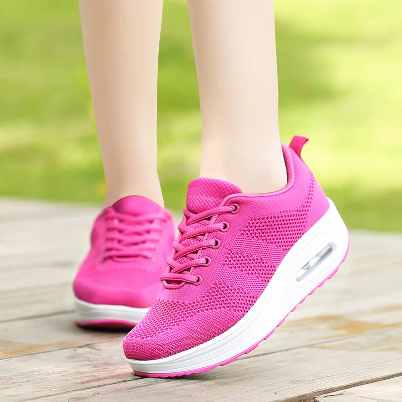 

Women Walking Shoes Height Increasing Summer Sport Shoes For Girls Pink Purple Shoes Sport Woman Trainers Walking Sneakers