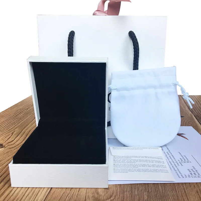 

10pcs/lot Box Set For Bracelet And Necklace Women Original Europe Jewelry Bead Charm Birthday Gift Box Pink Outer Packaging