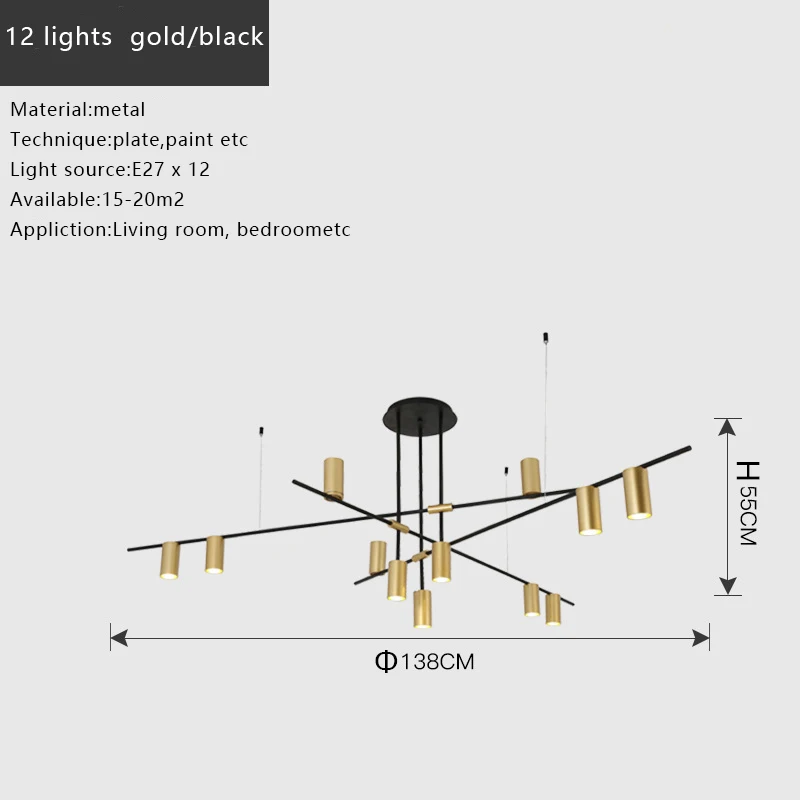 Nordic mordern iron led Designer Pendant Lighting fixtures Light Lamp Kitchen13