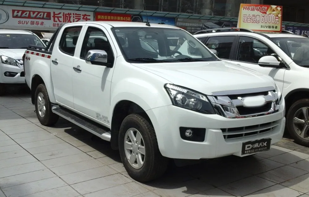 Высокое качество головной свет лампы Крышка отделка 2 шт. для Isuzu D-Max 2012 Рамка протектор стикер автомобиля Стайлинг аксессуар