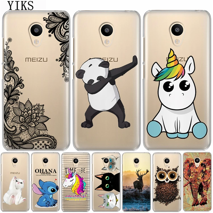 

YIKS Meizu M5 M5S 5.2 inch Case Silicone Meizu M3 M5 M6 Note Soft TPU Back Covers Meizu M5C U10 U20 Pro 6 Phone Cases