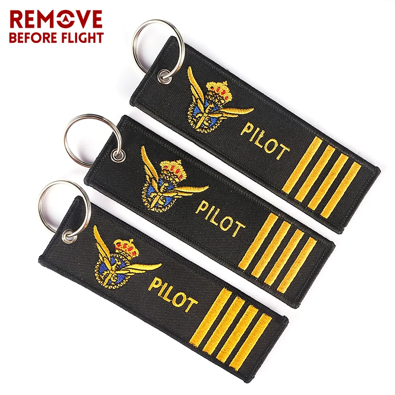 Pilot Key Chain for Motorcycles and Cars OEM Key Chains Embroidery Key Fobs Fashion Jewelry Aviation Gifts Fashionable Keychain  3