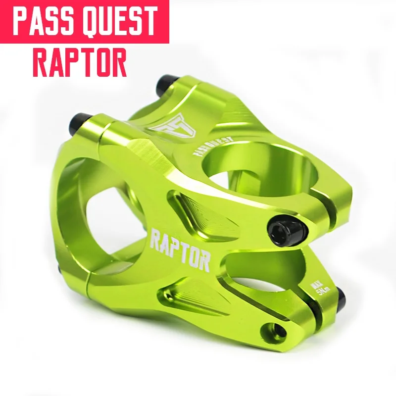 Пройти QUEST RAPTOR Stem 31,8 мм горный велосипедный вынос велосипед am, DH FR DJ ENDURO - Цвет: Green