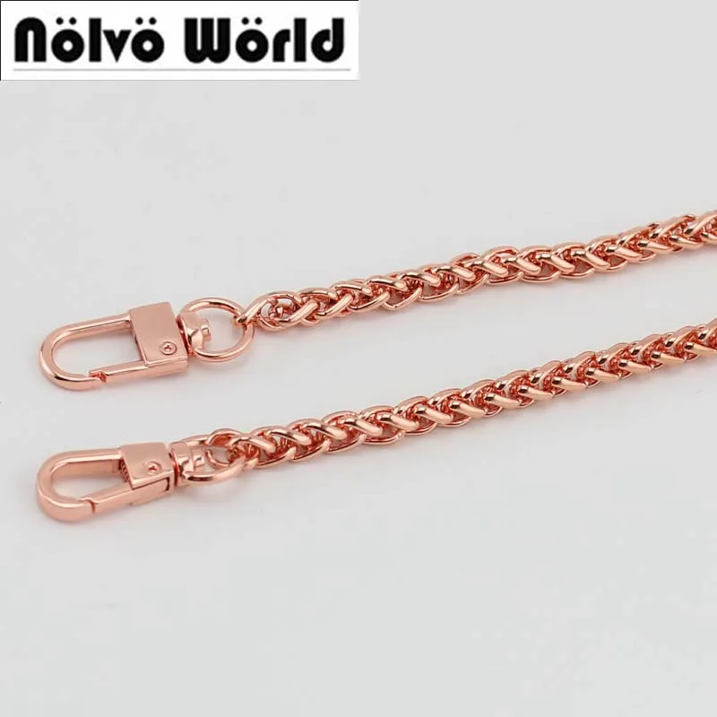 1pc 10pcs 6mm Rose gold Plating Cover Wholesale Chains Bags Purses Strap Hight Quality Replacement Handle Accessory 1pcs