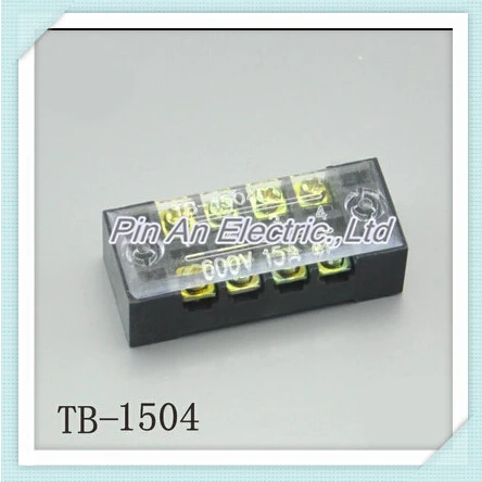 1 шт. двухрядная Клеммная колодка 600V 15A TB-1503/TB1504/TB1506/TB-1508/опционально