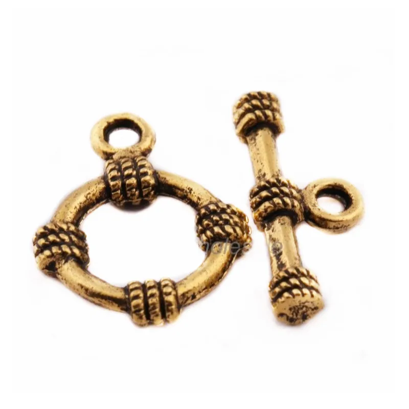

30sets Retro Simple Round Ring Hook Clasp Silver/Gold/Copper Findings for DIY Bracelets Making Accessories For Jewelry Women Men