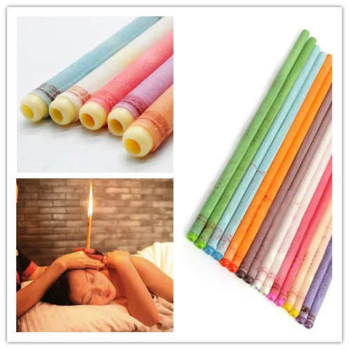 10pcs Ear Candles Healthy Skin Care Indiana Fragrance Candling Therapy Ear Coning Candling Ear Wax Removal Cleaner