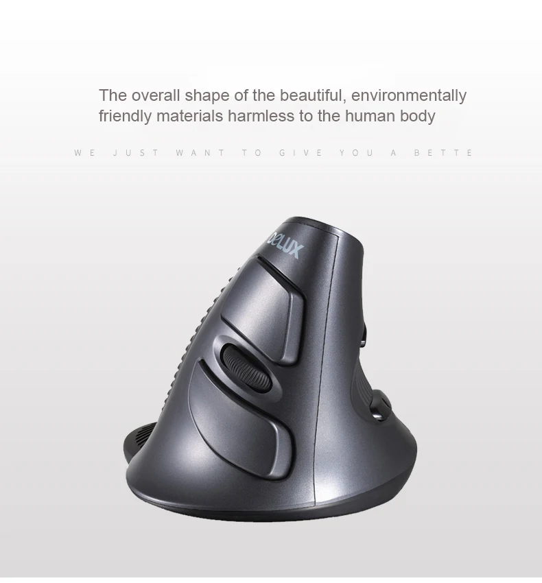 Delux M618 USB Wireless/Wired Vertical Mouse Optical Mice Delux M618 USB Wireless/Wired Vertical Mouse Optical Mice