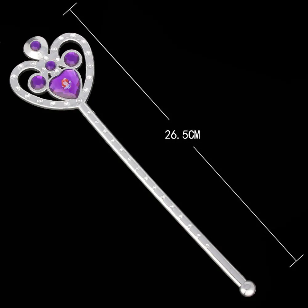 Новое поступление 3 шт./компл. подарки маленьким девочкам, платье принцессы Софии фиолетового цвета слеза амулет подвески София тиара венец Волшебная палочка наборы для ухода за кожей
