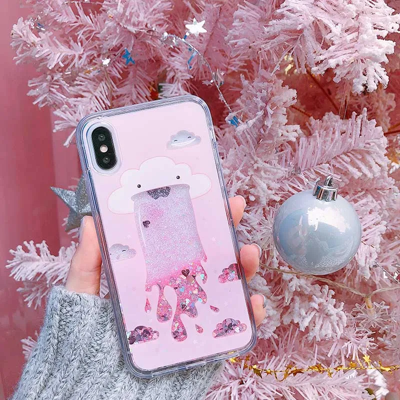 Чехол для iPhone 6 6S Plus роскошный чехол с рисунком из мультфильма динамичный жидкий