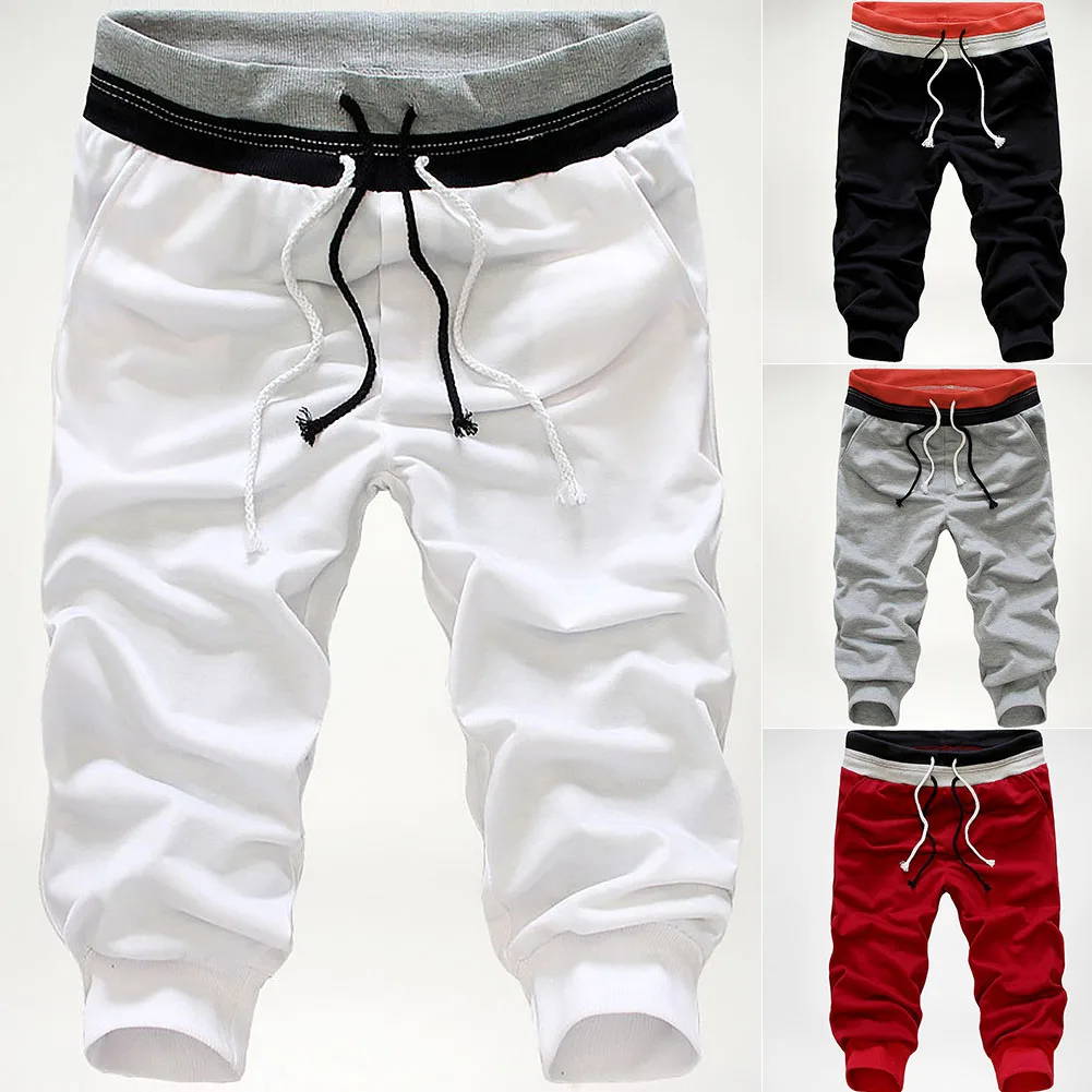 

High Quality New Fashion Casual Men's Short Pants Sportswaar Large Loose Sweatpants Drawstring Pants