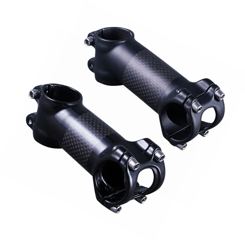 no logo stem Angle 6/17 Degree Aluminum + 3k Carbon Road/Mountain Bike