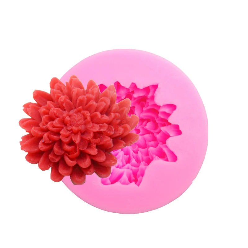 3D flower silicone candle mold fondant soap molds sugar craft tools silicone molds/moulds for