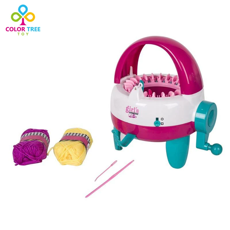 

Children Hand Wool Knitting Machine DIY Creative Education Toys Woven Scarf Hat Knitting Machine Toys -3