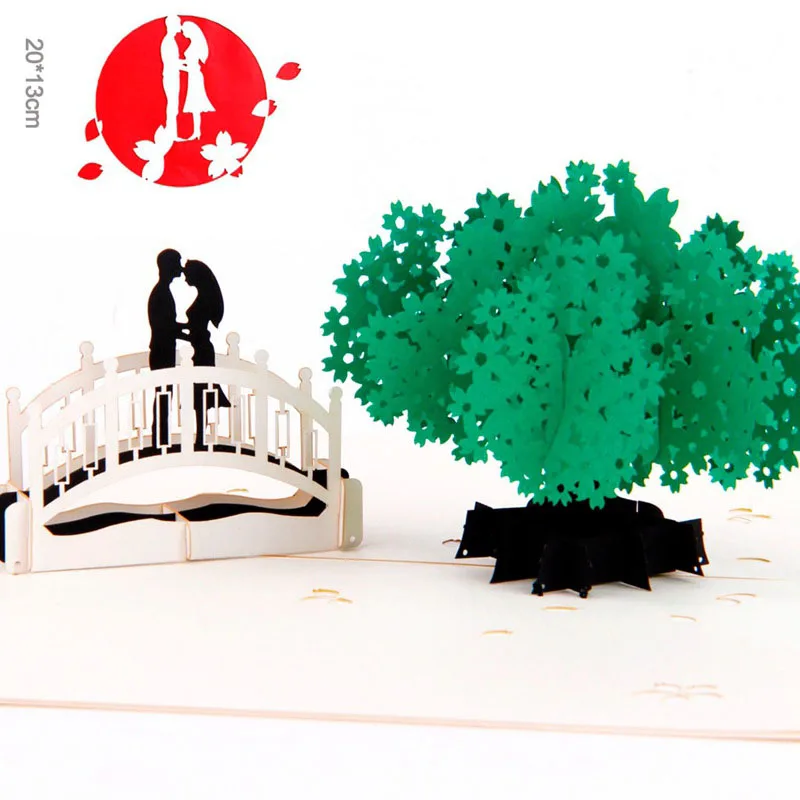  3D Laser Cut Handmade Summer Lover Paper Invitation Greeting Cards PostCard Wedding Valentine's Day - 32792297727