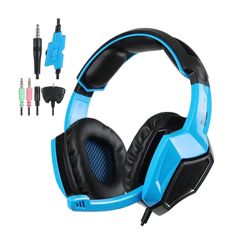 New Sades SA920 Stereo Gaming Headset for Laptop Tablet PS4 PC Gamer Mac XBOX 360 Cellphone Pro Game Headphones with Microphone (2)
