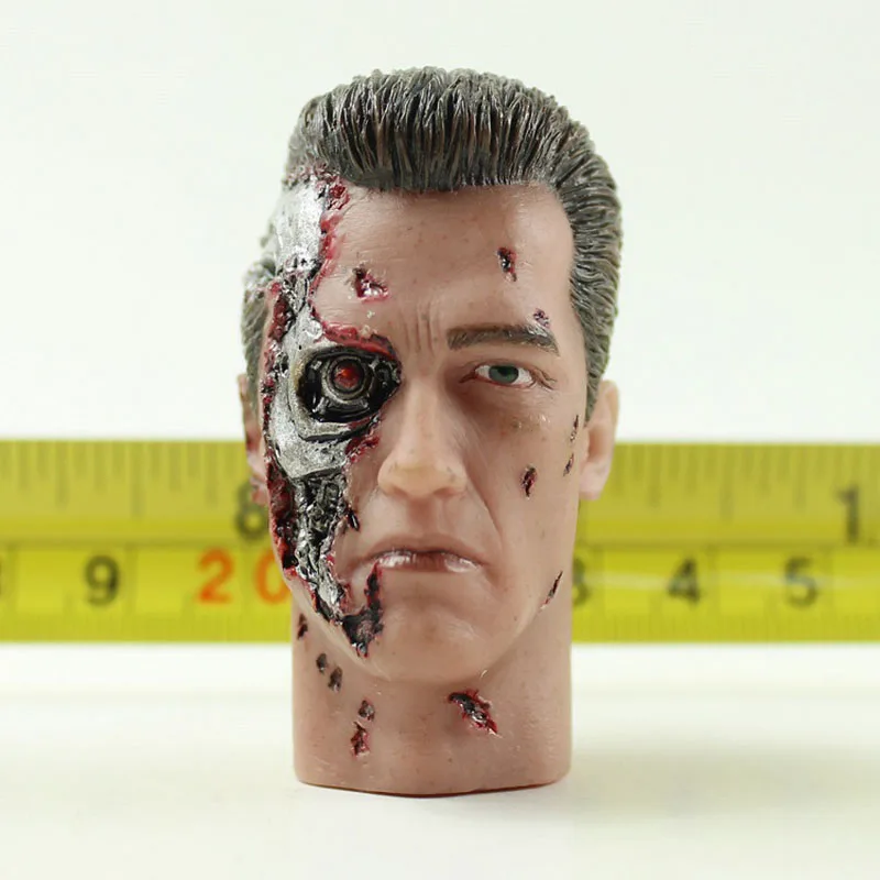 

1/6 Scale The Terminator Arnold Schwarzenegger Head Carving Sculpt Male Version Model Short Hair Headplay for 12" Action Figure