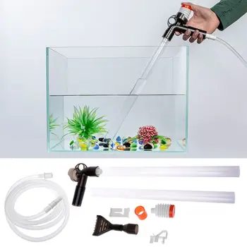 

Aquarium Fish Tank Cleaner Quick Release Aquarium Vacuum Siphon Pump-Fish Tank Drainer Gravel Cleaner Water Filter