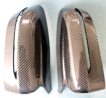 

2Pcs Carbon Fiber Side Mirror Replace Carbon Mirror Cover Rear Side View Caps For BMW 5 7 Series G30 G31 2017-2018 LHD Only