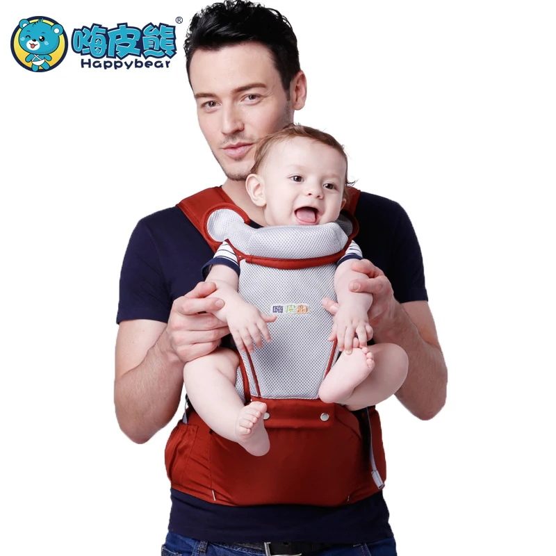 

Baby carrier sling Baby Kangaroo Breathable Backpack Bag And O-Legs Prevention Newborn Ergonomic Baby Carrier Hip Seat HappyBear