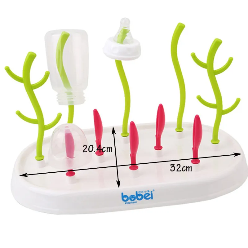 Полезная сушилка для детских бутылочек, простая сушилка в форме дерева, сушилка для чистки, Полка для кухни, держатель для кормления, красочные инструменты