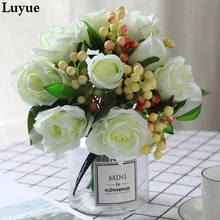 Lifelike Artificial Flowers And Get Free Shipping On Aliexpress Rose Wedding Bouquet 9 Head Roses Lifelike Artificial Flowers Vase Decoration Fake Flower Accessories