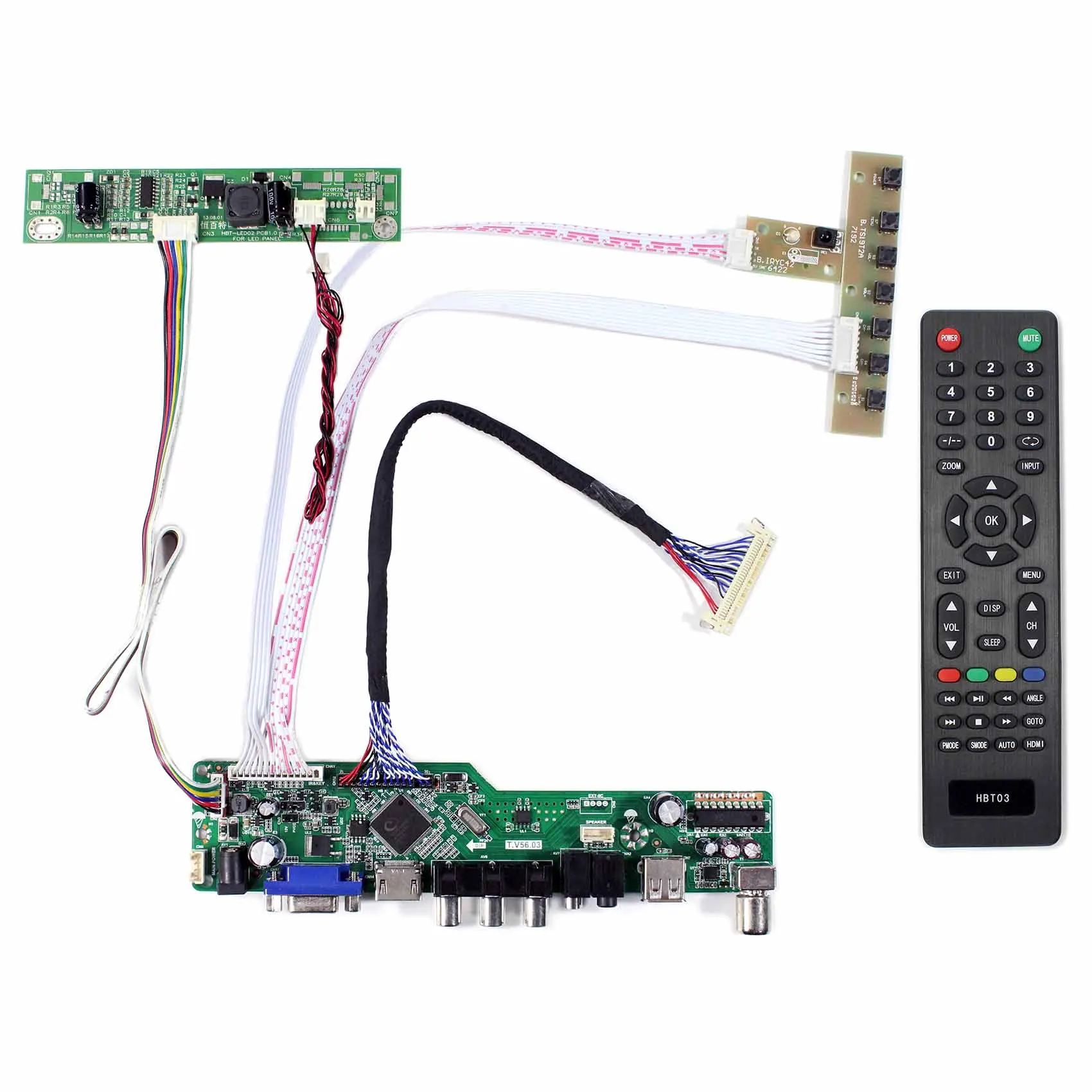 

HDMI VGA AV USB RF LCD Controller Board Inverter Board for 21.5inch LTM215HT04 1920x1080 LCD Screen