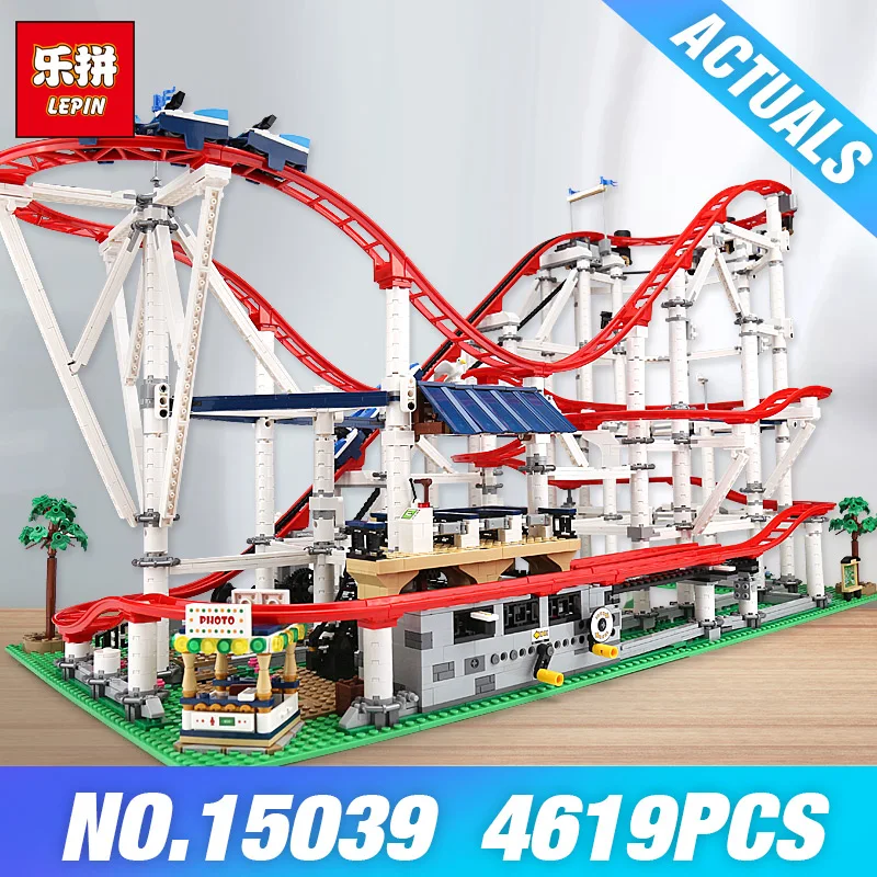 

DHL Lepin 15039 The 10261 Rollere Funny Model Coaster Set Building Series Blocks Self-Locking Bricks Toys for Children DIY Gifts