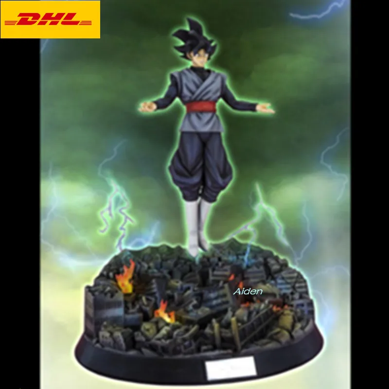 15 "Dragon Ball статуя Супер Saiyan бюст Гоку черный полная длина портрет Zamasu Сон Гоку анимационная фигурка GK модель игрушечный ящик 39 см Z534
