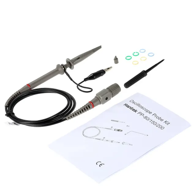 Cheap Digital Oscilloscope Probe 60MHz Oscilloscope Clip Probe with Accessories Max.600V DC Peak AC x1 x10