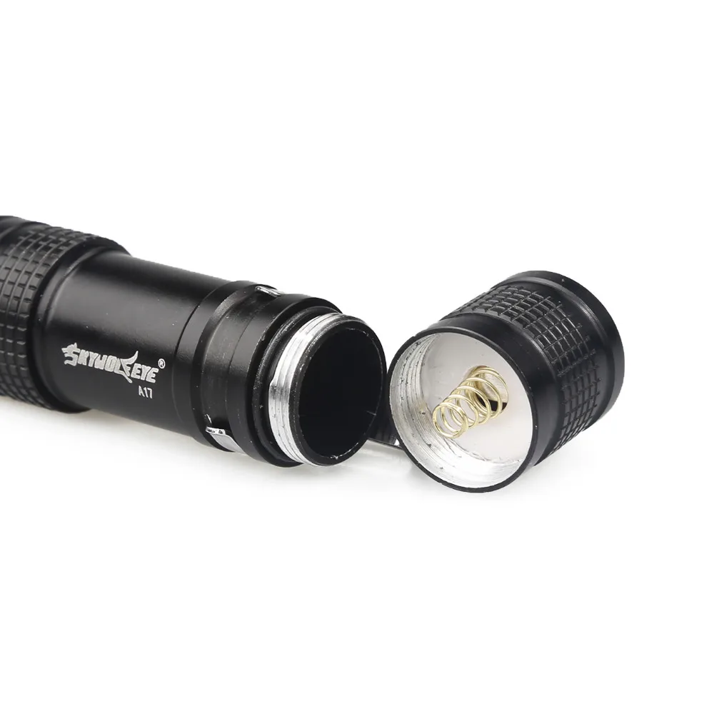 SkyWolfeye 15000Lumen T6 LED Flashlight Zoomble AA 14500 Mini Torch Light Lamp+ 