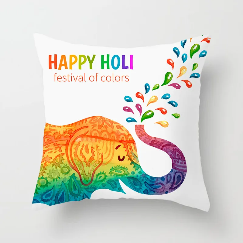 

Fuwatacchi Cartoon Print Cushion Cover Independence Day Home Decorative Throw Pillow Cover Living Room Accessories Pillow Case