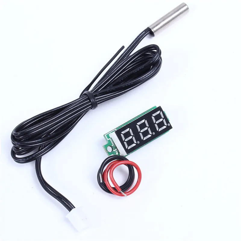 DC 4 28V 0 28 &quotцифровой термометровый Зеленый цифровой термометр NTC металлический