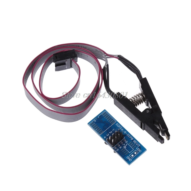 

High quality SOIC8 SOP8 Test Clip For EEPROM 93CXX/25CXX/24CXX in-circuit programming on USB Programmer TL866CS TL866A EZP2010
