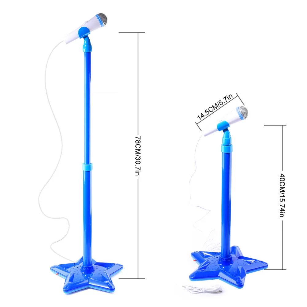 Портативный детский караоке машина игрушка Регулируемая Звезда База стенд микрофон музыкальные игрушки для детей
