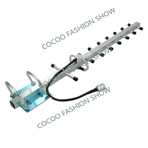 

High Quality WCDMA 3g repeater signal booster 13DB 2100MHz 13DB Yagi Antenna N-female Plug